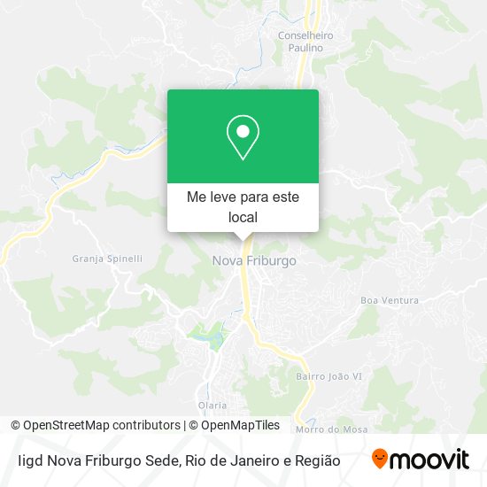Iigd Nova Friburgo Sede mapa