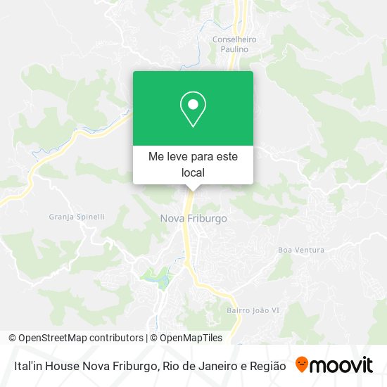 Ital'in House Nova Friburgo mapa