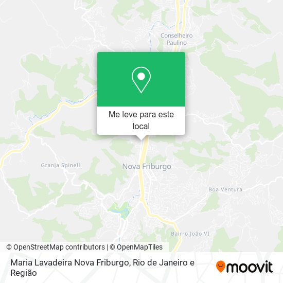 Maria Lavadeira Nova Friburgo mapa
