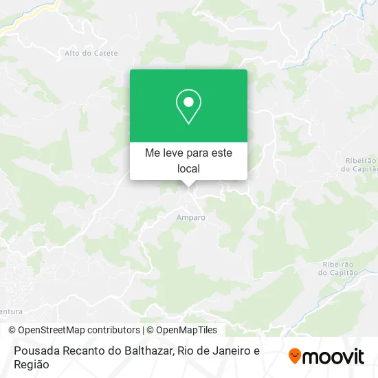 Pousada Recanto do Balthazar mapa