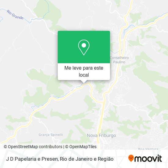 J D Papelaria e Presen mapa