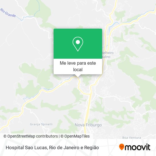 Hospital Sao Lucas mapa