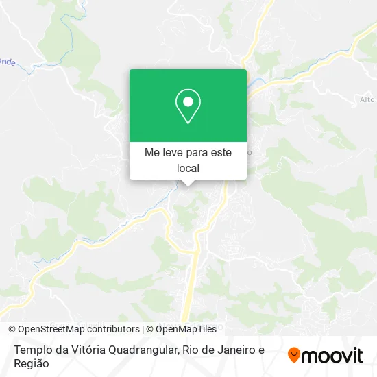 Templo da Vitória Quadrangular mapa