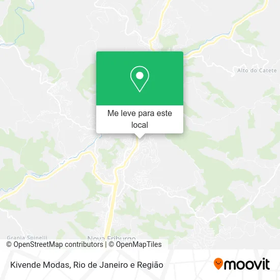 Kivende Modas mapa