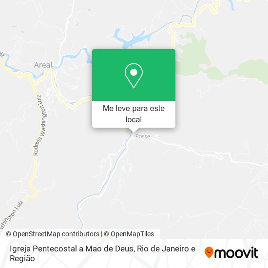 Igreja Pentecostal a Mao de Deus mapa