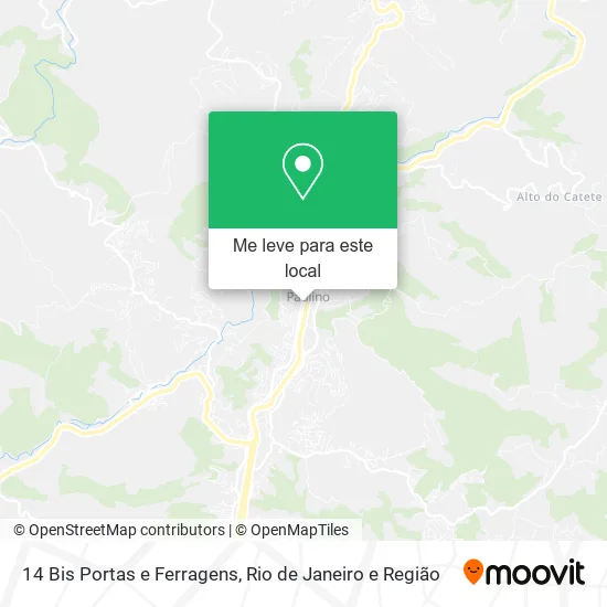 14 Bis Portas e Ferragens mapa