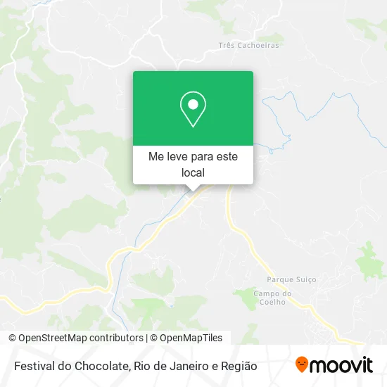 Festival do Chocolate mapa