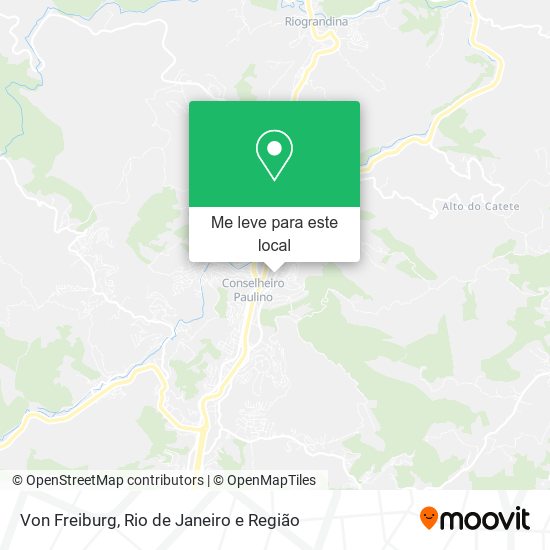 Von Freiburg mapa