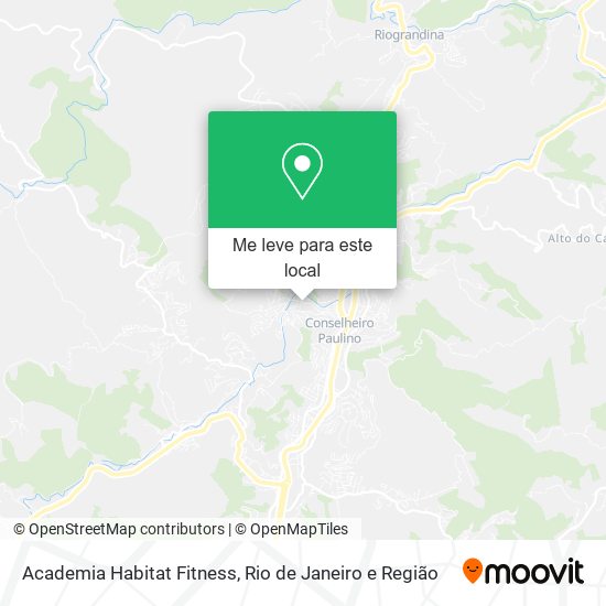 Academia Habitat Fitness mapa