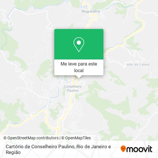 Cartório de Conselheiro Paulino mapa
