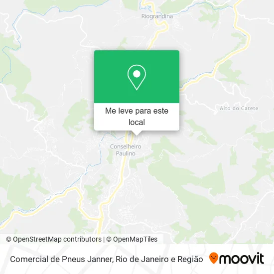 Comercial de Pneus Janner mapa