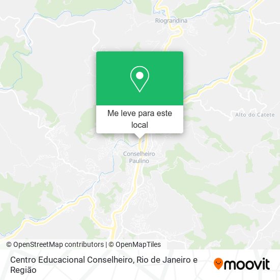 Centro Educacional Conselheiro mapa