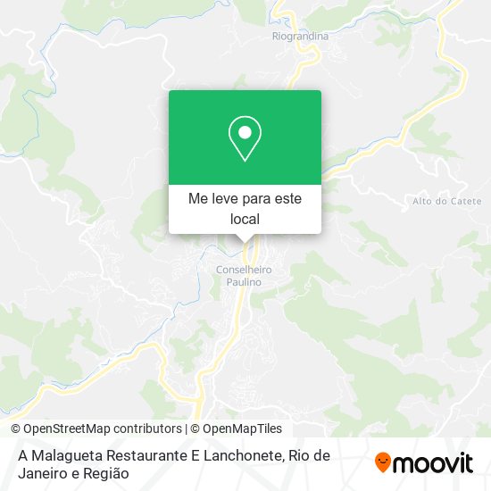 A Malagueta Restaurante E Lanchonete mapa