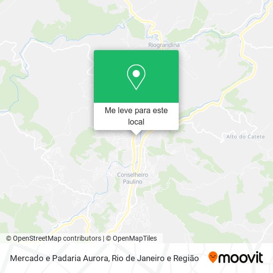 Mercado e Padaria Aurora mapa