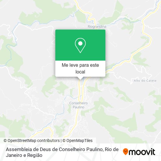 Assembleia de Deus de Conselheiro Paulino mapa