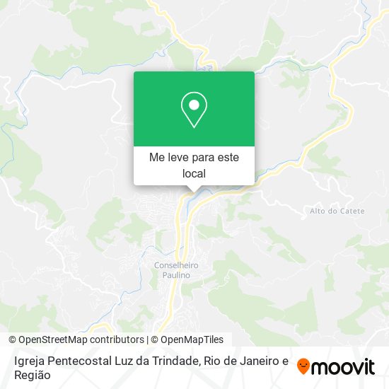 Igreja Pentecostal Luz da Trindade mapa