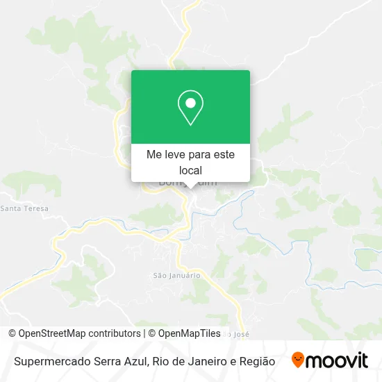 Supermercado Serra Azul mapa