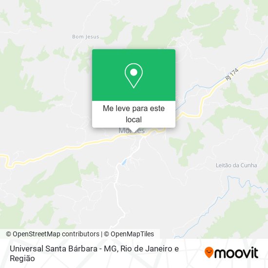 Universal Santa Bárbara - MG mapa