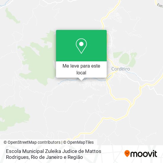 Escola Municipal Zuleika Judice de Mattos Rodrigues mapa