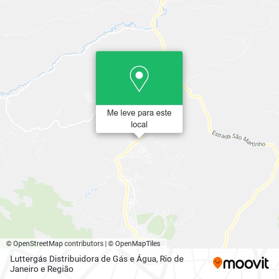 Luttergás Distribuidora de Gás e Água mapa