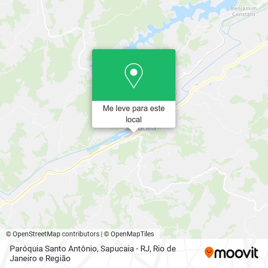Paróquia Santo Antônio, Sapucaia - RJ mapa