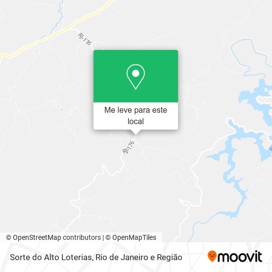 Sorte do Alto Loterias mapa