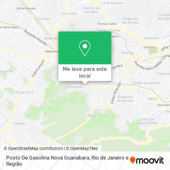 Posto De Gasolina Nova Guanabara mapa