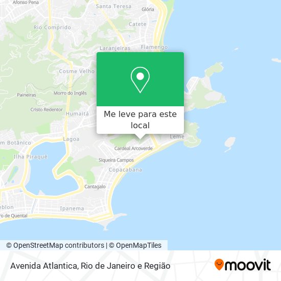 Avenida Atlantica mapa