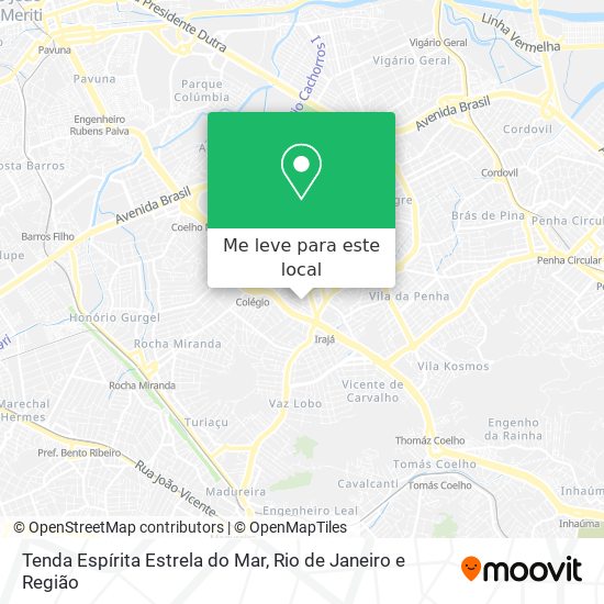 Tenda Espírita Estrela do Mar mapa