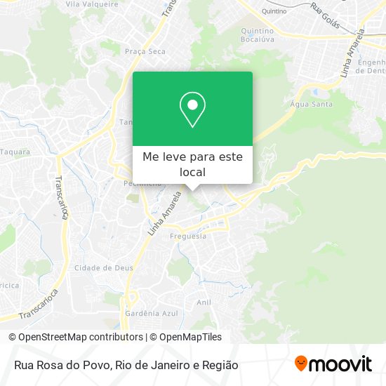 Rua Rosa do Povo mapa