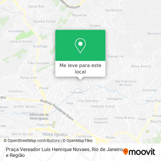 Praça Vereador Luís Henrique Novaes mapa