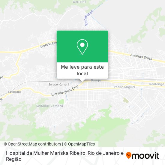 Hospital da Mulher Mariska Ribeiro mapa