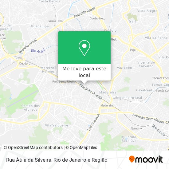 Rua Átila da Silveira mapa