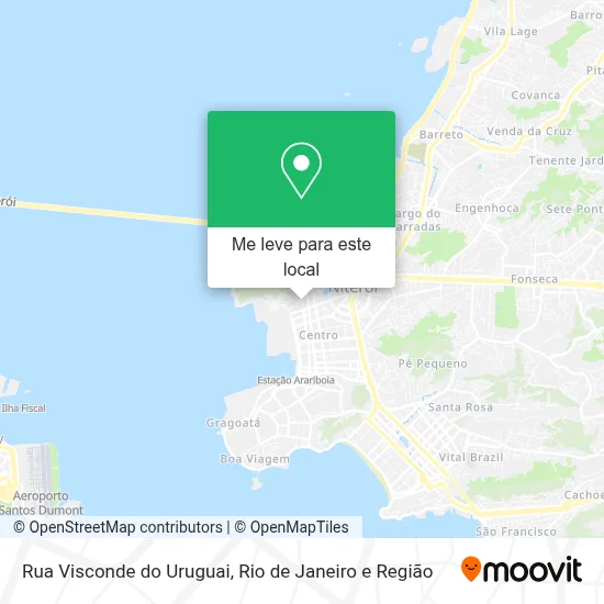 Rua Visconde do Uruguai mapa