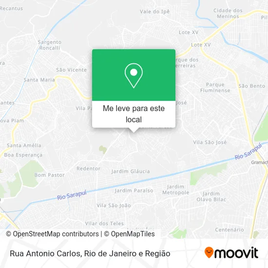 Rua Antonio Carlos mapa
