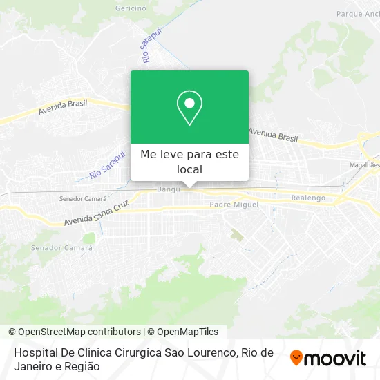 Hospital De Clinica Cirurgica Sao Lourenco mapa
