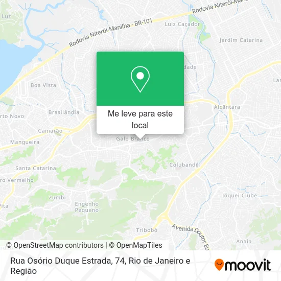 Rua Osório Duque Estrada, 74 mapa