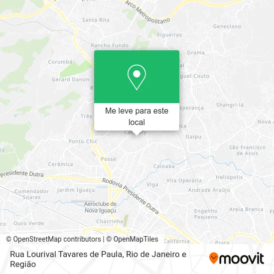 Rua Lourival Tavares de Paula mapa