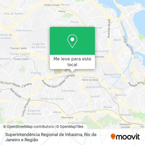 Superintendência Regional de Inhaúma mapa