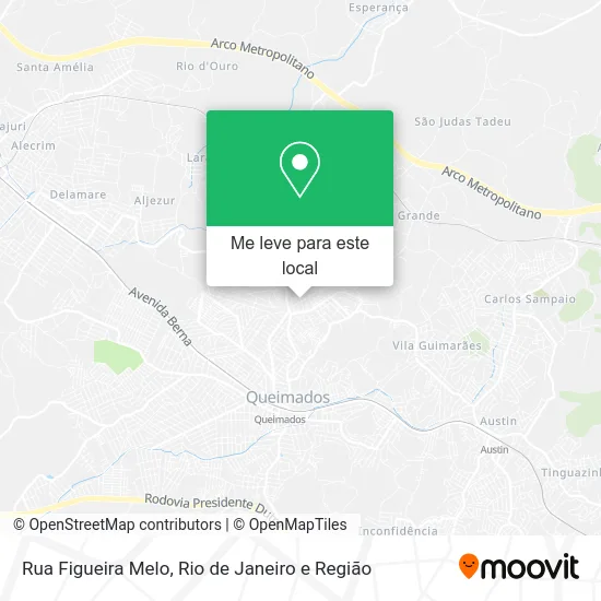 Rua Figueira Melo mapa