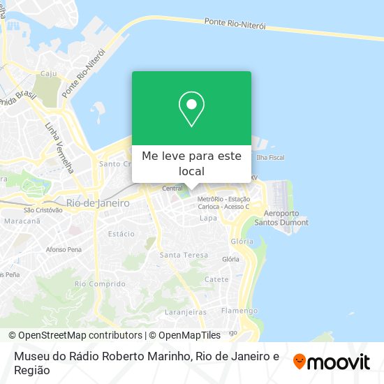 Museu do Rádio Roberto Marinho mapa