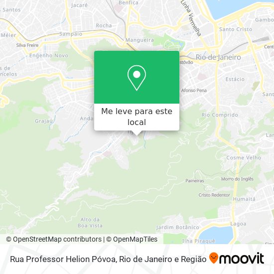 Rua Professor Helion Póvoa mapa