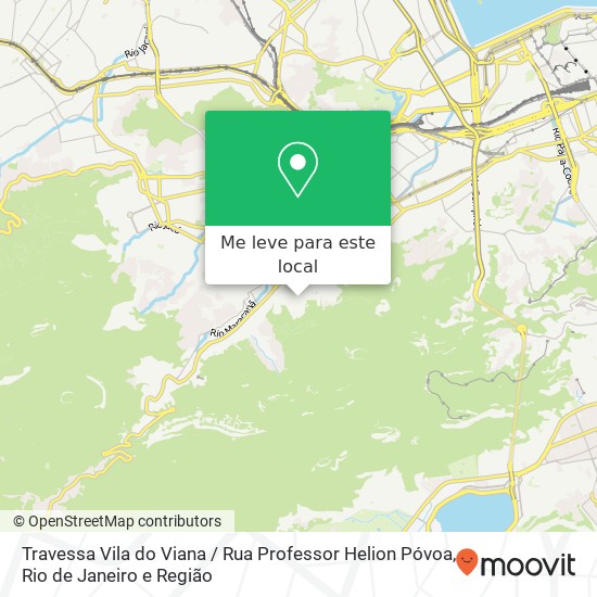 Travessa Vila do Viana / Rua Professor Helion Póvoa mapa