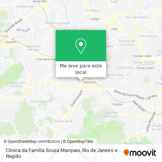 Clinica da Família Souza Marques mapa