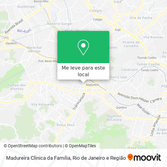 Madureira Clinica da Familia mapa