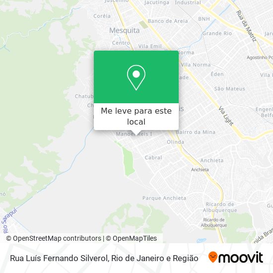 Rua Luís Fernando Silverol mapa