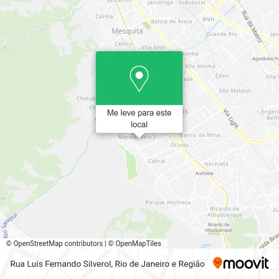Rua Luís Fernando Silverol mapa