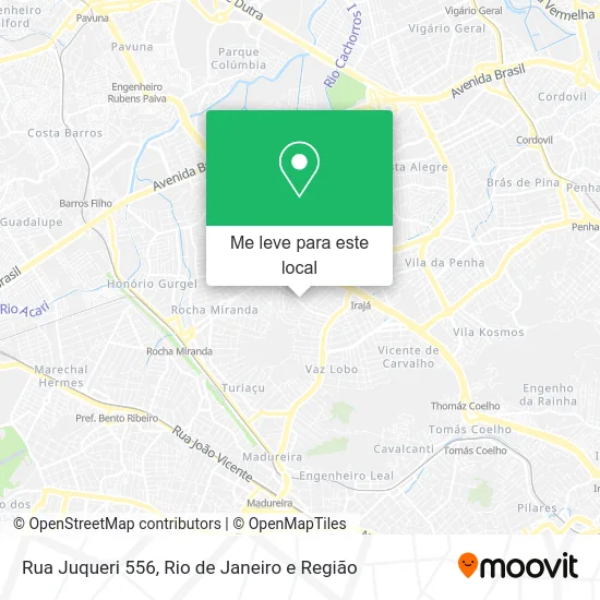 Rua Juqueri 556 mapa