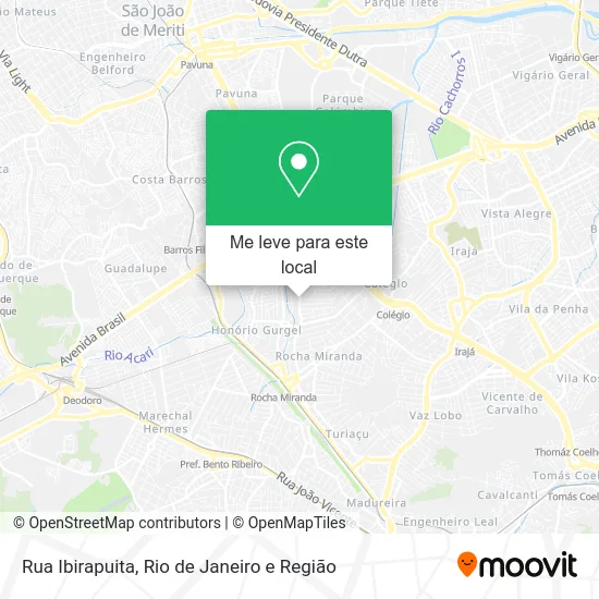 Rua Ibirapuita mapa