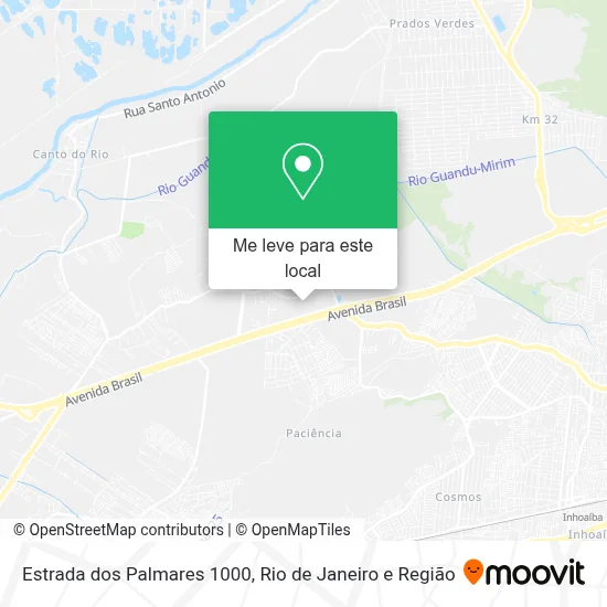 Estrada dos Palmares 1000 mapa